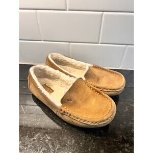 Koolaburra by Ugg Kids Slip-On Riley Moccasin Slippers Comfort Brown Size‎ 13